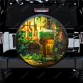 thumbnail image 2 of Glass Beer Painting Polyester Universal Spare Wheel Tire Cover Custom Tire-Covers for Trailer RV SUV Truck Camper, 2 of 5