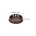 thumbnail image 2 of Uxcell 64PCS 60mm Tapones de Plástico Marrón, Tapas de Agujeros de Panel Tipo Flush, 2 of 6