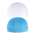 thumbnail image 1 of 2 gorros deportivos de secado rápido con diseño de calavera y alta elasticidad para ciclismo, para hombre y mujer (blanco y azul cielo)., 1 of 7
