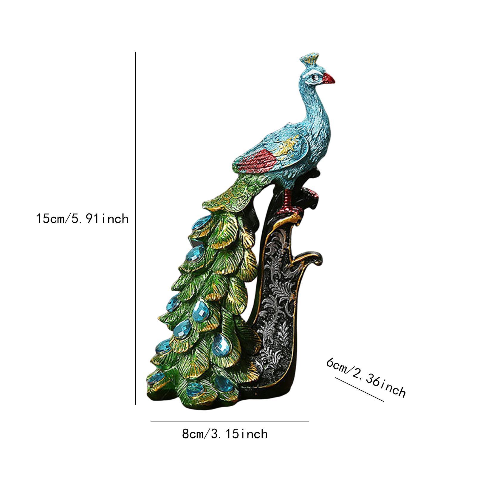Fiocias Toilet Paper Holder Paper Towel Holder Countertop Desktop Figurine Peacock Statue Shelf Desk Home Decoration Creative Decorative Figurine Ma