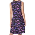 thumbnail image 2 of Dachshund, lavender, rose and fuchsia Spring Summer Dresses for Women Fashion T-shirt Dress Casual Sleeveless Loose Sundress with Pockets, 2 of 5