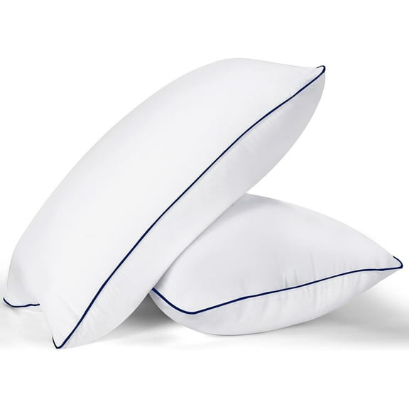 DLD Bed Pillows for Sleeping- Standard Size 43x66CM, Set of 2, Cooling Hotel Quality with Premium Soft Down Alternative Fill for Back, Stomach or Side Sleepers