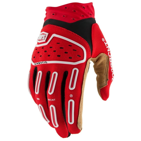 100% Airmatic 2 Gloves Red/Black/White - Small