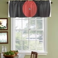 thumbnail image 4 of 2 Pack Valances for Windows, Retro Record Window Valances for Living Room/Bedroom/Bathroom, Abstract Vintage Minimalist Art Light Filtering Kitchen Curtain Valance Window Treatment 60"W x18" L, 4 of 9