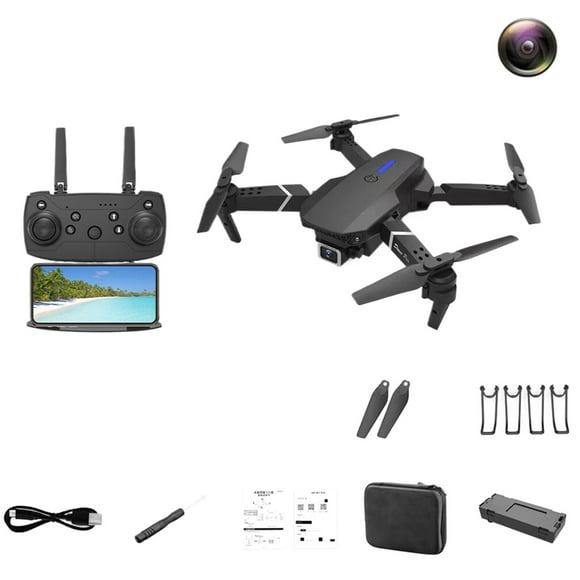 kjfeif with Camera Foldable for Beginners and Kids One Key Take Off/Land Positioning 360° Flip Fly, Perfct for Boys & Girls Ages 3-12 Years Old Christmas Party Birthday Gifts Favors