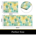 thumbnail image 3 of Black Kitchen Rugs and Mats Sets of 2, Funny Kitchen Decoration Rubber Backing Non-Slip Absorbent Mats for Sink Waterproof Runner Rug for Laundry Room 17x30+17x48inch, 3 of 6