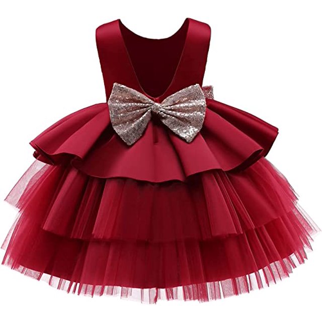 Vestido de fiesta de princesa de flores para niñas de 4-5 años TUNC Sencillez
