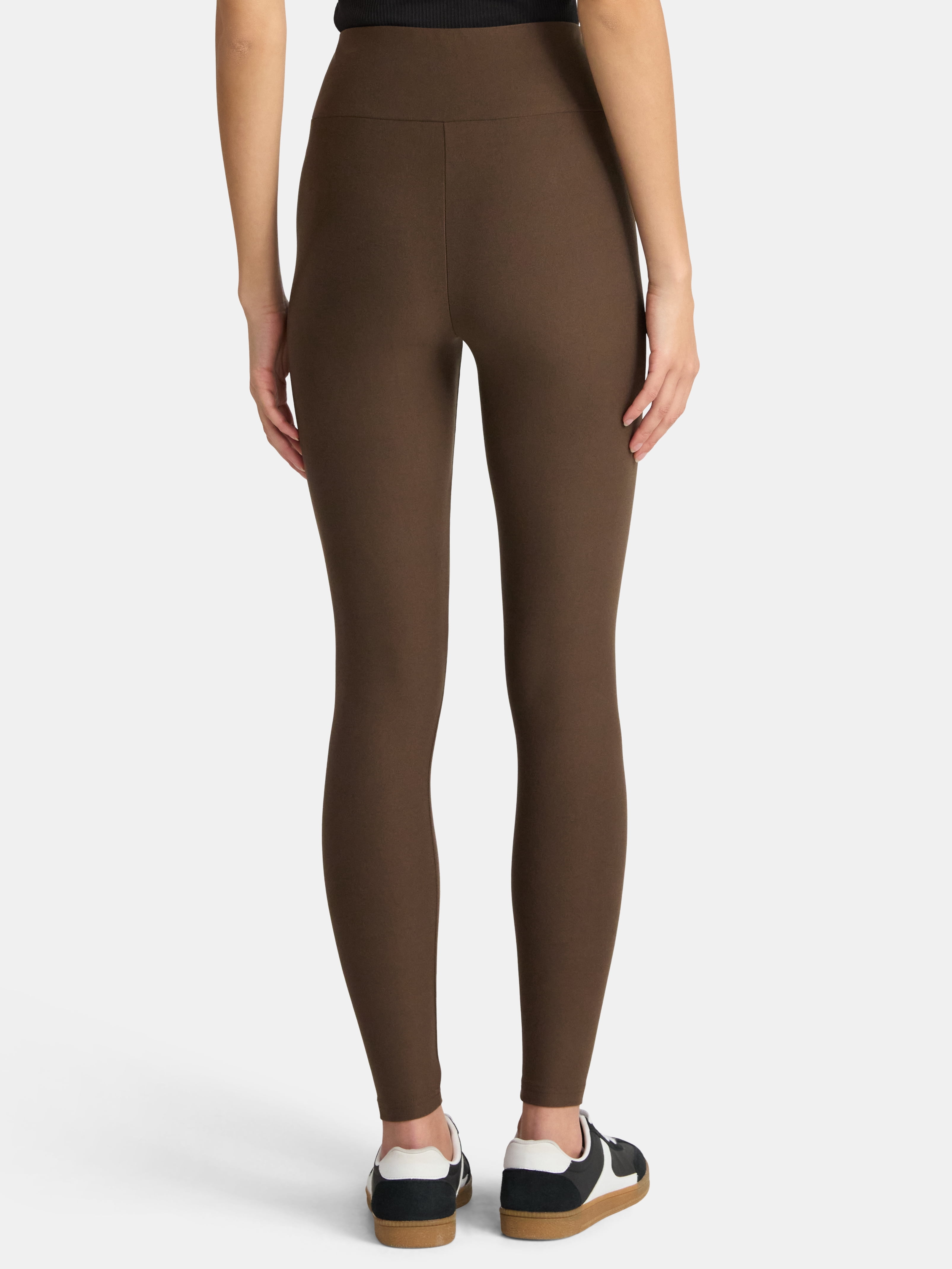 No Boundaries Faux Sueded Ankle Leggings, 27.5”Inseam, 1 or 2-Pack, Women's & Women's Plus Sizes XXS-4X