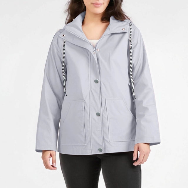 Mgmyaa Imperméables Légers Coupe-Vent Ajustables avec Poches P-3TG