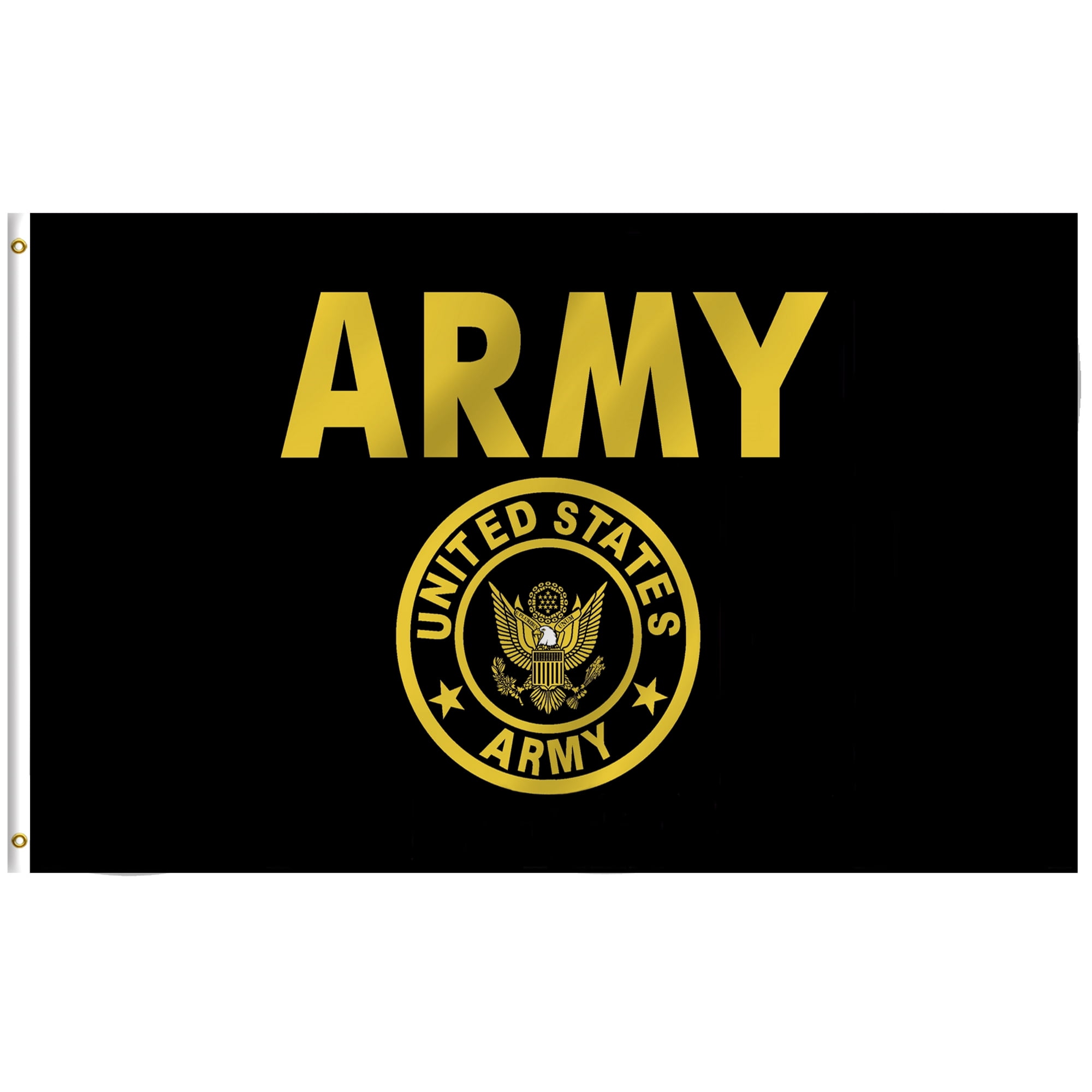 "US ARMY GOLD" flag 3x5 ft poly military troop united states 