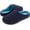 Navy Blue, variant on Wishcotton Men's House Shoes Comfy Casual Slippers Memory Foam Mule Indoor Slip On Size