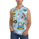 thumbnail image 1 of Balery Building Truck Camisetas sin mangas para hombre, absorbe la humedad y protege contra el mal olor.-X-Large, 1 of 7