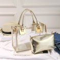 thumbnail image 4 of AMERTEER Sac à Bandoulière en PVC Sac à Main pour Femmes Mode Jelly Transparent Plage Magasinage, 4 of 7