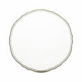 thumbnail image 2 of Balsa Circle 10 Clear Round 9" Disposable Plastic Dinner Plates Gold Scalloped Trim Party Events Tableware Decorations, 2 of 8