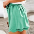 thumbnail image 4 of uublik Shorts Women Loose Super Soft Casual Shorts Green, 4 of 5