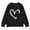 Black, variant on YunPes Kids Crewneck Fleece Pullover Tops Cute Heart Print Sweatshirts for Teen Girls Casual Cozy Tops Fall Winter Trendy Clothes