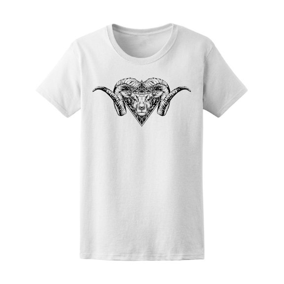 Amazing Ram Tribal Sketch Tee Men's -Image by Shutterstock