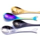 thumbnail image 2 of Cuchara para helado de postre, 4 unids/set, cuchara de café de ballena de acero inoxidable, cuchara de té, calidad superior, 2 of 7