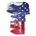 thumbnail image 4 of VerPetridure American Flag Shirt Women 4th of July Patriotic T Shirt Funny Stars Stripes Graphic Tee Independence Day T-Shirt Top, 4 of 4