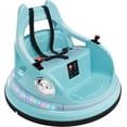 thumbnail image 2 of Royalbelle Sky Blue 12v Electric Bumper Car for Kids, Ride On with Remote Control, 2 of 6