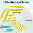 thumbnail image 4 of DTTRA Chaise Lounge Cushions Outdoor, 80 x 26 x 3 Inch, Waterproof Lounge Chair Cushion for Outdoor Furniture, Patio Lounger Pads with Removable Cover Ties Pillow for Pool, Garden Loungers, 4 of 7