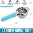 thumbnail image 3 of Versatile Kitchen Tool, Maximum Strength Lemon Squeezer, Sturdy Heavy Duty Metal Bowl for Professional Extraction, Easy to Clean and Store, High Quality 304 Stainless Steel, 3 of 8