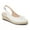white, variant on Womens Closed Toe Espadrilles Wedges Shoes Platform Slingback Mid Low Heel Canvas Bow Dress Sandals