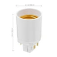 thumbnail image 4 of WEUVEB 4Pcs Easy Install Lamp Socket Converter for Home Use White Light Adapter, 4 of 8