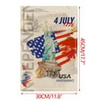 thumbnail image 4 of Wzzjkit Patriotic 4th of July Garden Flag 12x18in, Memorial Day Garden Flag for Outdoor Yard Party Supplies, Linen Fourth of July Garden Flag, 4 of 5