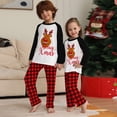 thumbnail image 3 of Matching Family Pajamas Sets Christmas PJ's Deer Print Top and Pants Bottom Sleepwear, 3 of 7