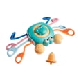 thumbnail image 4 of Baby Pull String Toys Pull String Activity Toys Desarrollo de agarre Cangrejo Pull String Cuerdas de aprendizaje para preescolar Educación temprana al azul CUTICAT Tirar de juguetes de cuerda, 4 of 8