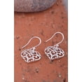 thumbnail image 4 of Aretes Colgantes de Corazón Boho para Mujer en Plata Esterlina, 4 of 5