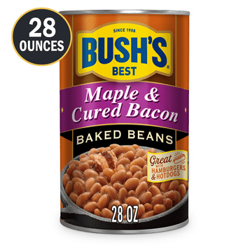 Bush's Maple and Cured Bacon Baked Beans, 28 oz Can