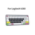 thumbnail image 2 of Cubierta de teclado Teclado inalámbrico Reemplazo de película impermeable de silicona suave para Logitech K380, Color negro Inevent EL5232-04, 2 of 6