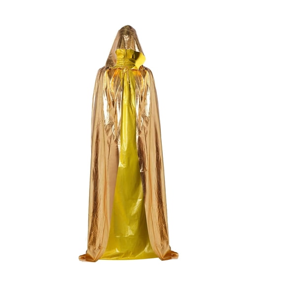 Likimi Halloween Costumes For Adults Dress Up Hooded Solid Color Stage Show Cosplay Tops Performance Fashion Cosplay Costume One Size