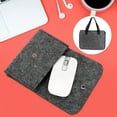 thumbnail image 2 of Eatbuy Carry Bag-Portable Multi-purpose Felt Notebook Carry Bag Holder with Wallet(M), 2 of 7