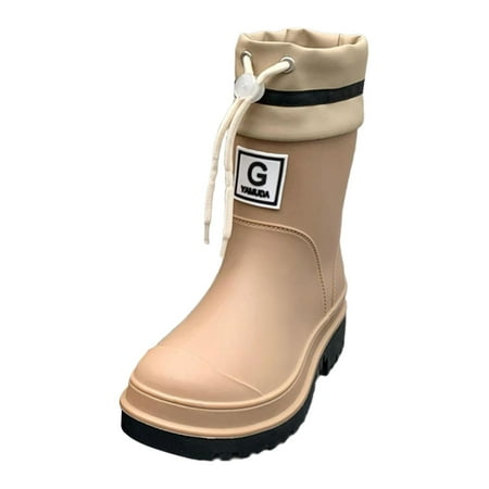 Milageto Women Rain Boots Reusable Female Garden Shoes for Backpacking Camping Travel L