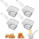 thumbnail image 1 of 4 Pcs Mini French Fries Basket, Less Steel Individual Square, 1 of 5