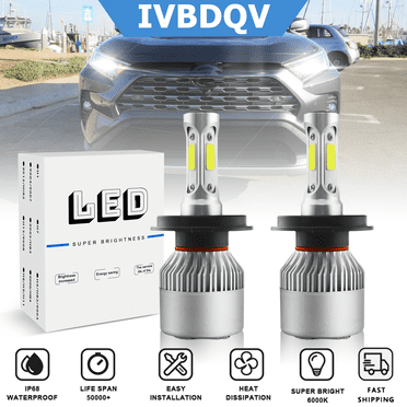 For Toyota RAV4 2001-2005 H4/9003 LED Headlight High/Low Beam Super Bright White Bulb Replacement Kit 2Pcs
