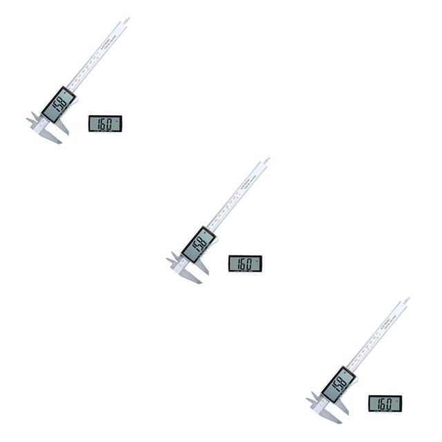 Speravity Calibrador Vernier, regla de medición, pantalla LCD, micrómetro, medidor de botón DIY, herramienta de medición automática de Type1 NO1