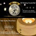 thumbnail image 4 of Proyección LED Light-3D Crystal Ball Music Box Luminous Rotating Sailing Electrónica, 4 of 5