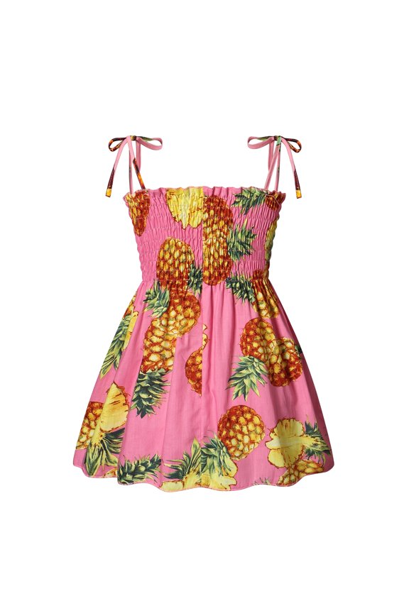 Toddler Girl Halter Dress Print Sleeveless Dresses Sundress