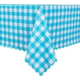 thumbnail image 1 of UMINEUX Rectangle Checkered Tablecloth Washable Wipeable 100% Waterproof Oil Proof Plaid Table Cloth for Indoor and Outdoor Use, 54 x 108 Inch (Blue and White), 1 of 7