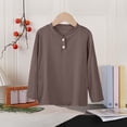 thumbnail image 2 of Acaics Girls' Long-Sleeve Layering T-Shirt: Fall Solid-Color Lightweight Modal Long-Sleeve Crew-Neck Top, Ages 0–15, 2 of 9