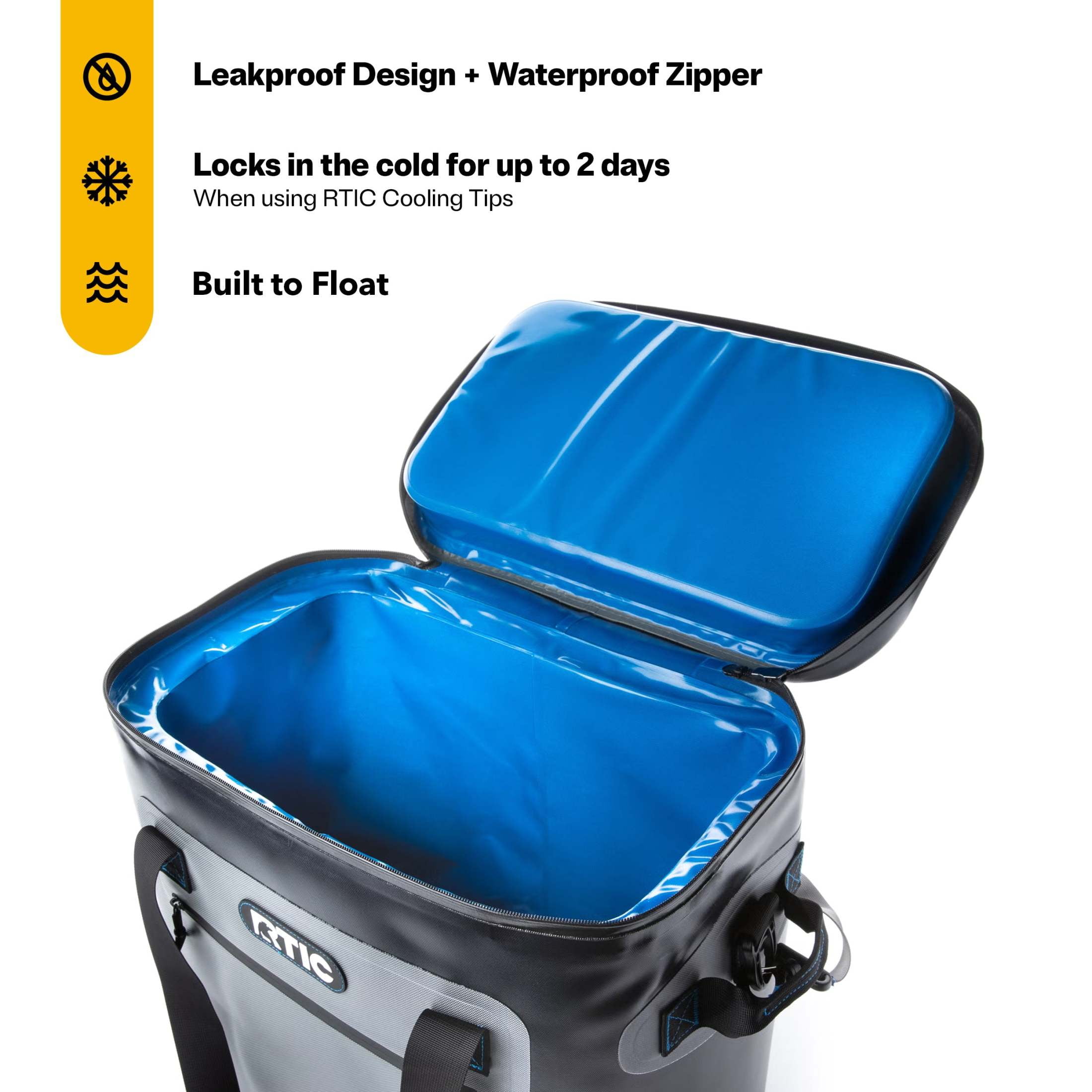 Small Cooler RTIC Soft Cooler 40 Can, Insulated Bag Portable Ice