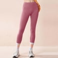 thumbnail image 2 of CHENge Leggings for Women Capri Trendy Lift Seamless Tummy Control Yoga Pants for Workout Gym Black Leggings Plus Size, 2 of 5