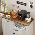 thumbnail image 6 of Coffee Bar, Lofka 35.4” Farmhouse Buffet Sideboard and Storage Cabinet with 2 Drawers for Kitchen & Living Room, Retro Brown, 6 of 7