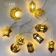 thumbnail image 1 of Cadena de luz Festival Tira de lámpara Decoración Decoración de iluminación para el hogar Cadena de luz LED, tipo de combinación, 1,65 metros, 10 luces Eigraketly HA004172-01, 1 of 7