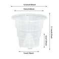 thumbnail image 3 of Pot de Plante Orchidée Transparent avec Trous d'Air et Capacité de Sol pour Succulentes Intérieur Extérieur Conteneur de Jardinage Réutilisable, 3 of 9