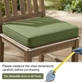 thumbnail image 4 of HONEY HOME Square Corner Seat Cushions, 19" x 19" x 3", Indoor Outdoor Water Repellent Universal Chair Pads with Ties for Patio Furniture, Garden Dining Chairs, 4 of 7